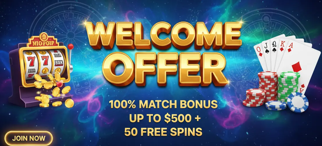 Metal casino tervetuliaistarjous
